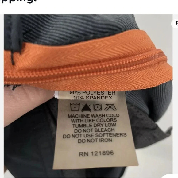 TITLE NINE Skirt Grey Active Pockets Stretch Side Zip Women Charcoal Gray Blue - Picture 5 of 6